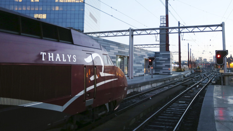 Un train Thalys à Bruxelles